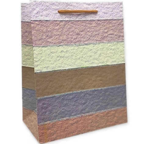 Пакет подарочный, полосатый (23х18 см)