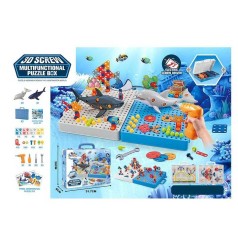 Мозаика детская с шуруповертом в чемодане