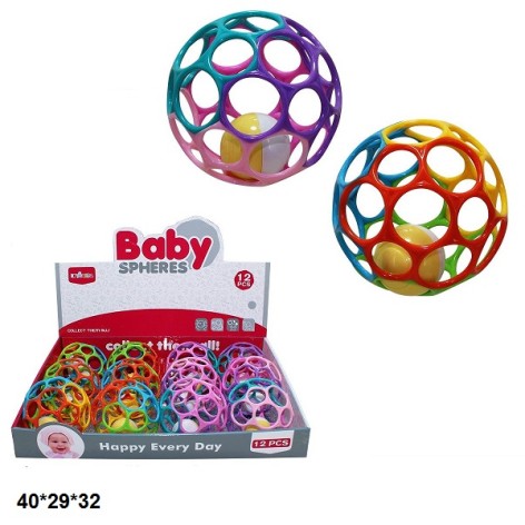 Брязкальце Oball 3804 куля 2кол. /8/96/12шт.в кор.40*29*32