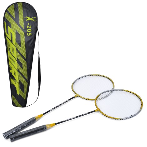 Бадмінтон ракетка 2шт, 65,5см, метал, у чохлі, 69-22,5-2см /30/