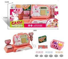 Касовий апарат розмір:26х12.5х15 см, сканер, калькулятор, висувний ящик, ваги, звук, купюри, монети, банківська картка, підсвічування, в кор. /36-2/