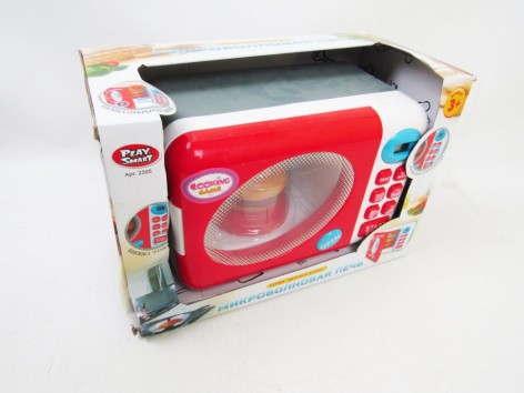 Микроволновая печь игрушечная с кнопками 32*22*16 см
