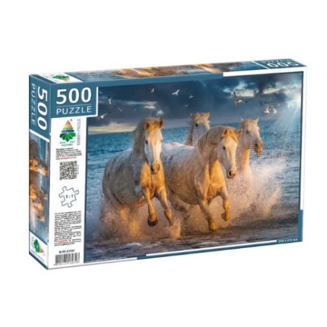 Пазлы 500 "Белые кони"