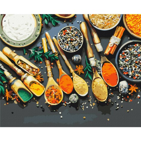 Картина за номерами: Духмяні спеції 40*50 BS53398