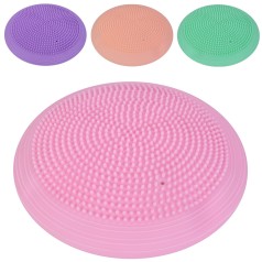 Подушка для йоги 33см, масажна, балансувальна,750-800г, 4 кольори, у п/е /12/