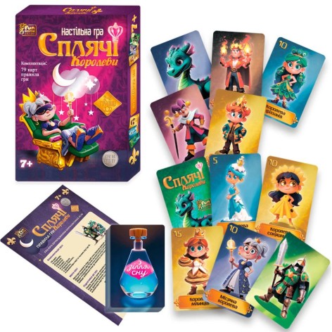 Настільна гра "Сплячі королеві" 14981 4FUN Game Club, 79 карток, інструкція, в коробці