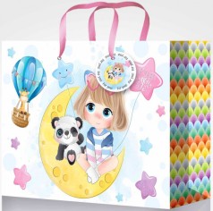 Подарунковий пакет 157грм, матова ламінація, 45x33x15см по 4шт в уп. //