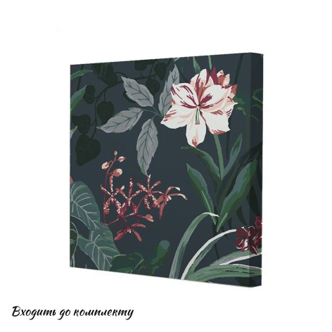 Картина по номерам Riviera Blanca Цветочный шум 25x25 см (RB-0840)