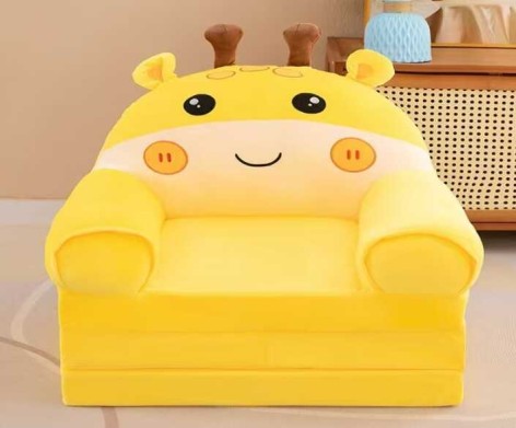 Кресло раскладное мягкое “Жирафа”, 50х38х43 см, в разложенном виде 120 см, в п/е /12/