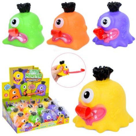Фігурка антистрес, монстр, 8см, рухлива деталь, пискавка, у п/е (4віді) /12/144/12шт в кор. 28-22,5-8см