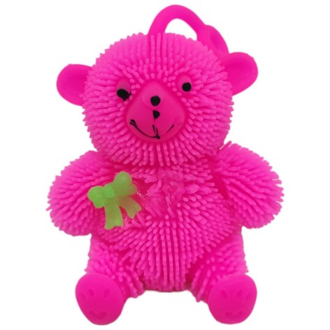 Антистресс-светянка "Мишка", малиновый