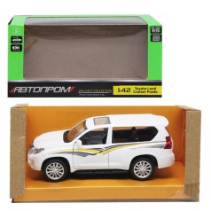 Машина металева АВТОПРОМ Land Cruiser Prado, біла