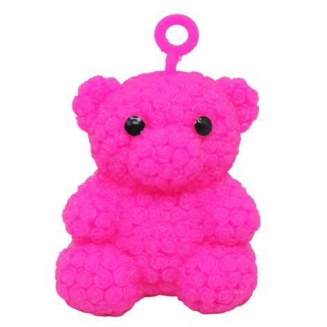 Іграшка антистрес "Ведмедик", малиновий