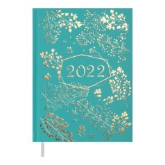 Дневник датированный 2022 RICH, A5, бирюзовый