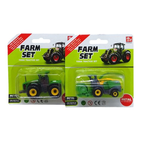 Трактор металевий на блістері, мікс видів