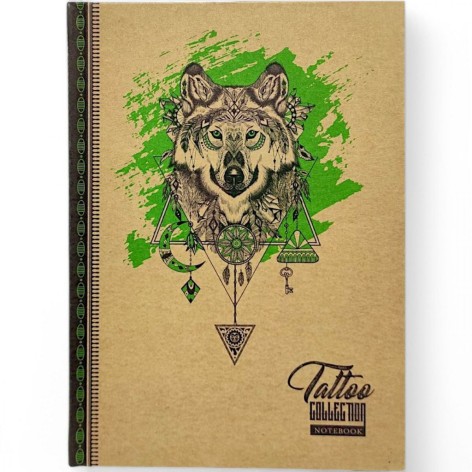 Блокнот крафт 15х20,5 см "Вовк"