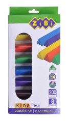 Пластилин 8 цветов, 200 г, KIDS Line
