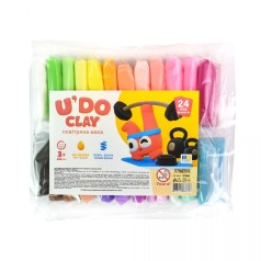 Набір для творчості "U'DO Clay 24 шт." брикет 6г