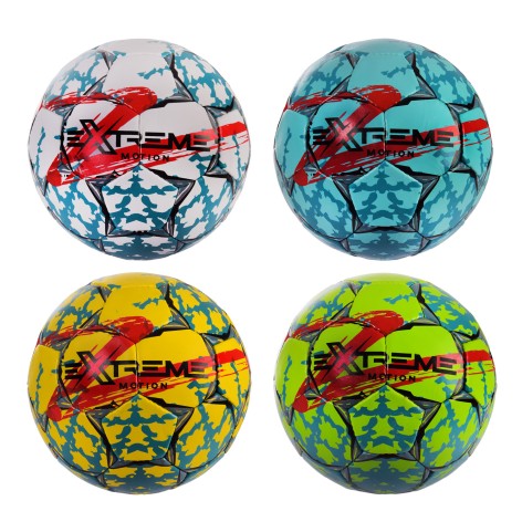 М'яч футбольний Extreme Motion №5, Micro Fiber Japanese, 410 гр, ручна зшивка, камера PU, MIX 4 кольори, Пакистан