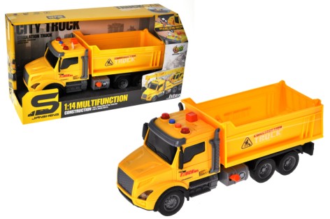 Машина вантажівка інерційна озвучена, зі світлом, в кор.34,5x13x18 см YG Toys /36/