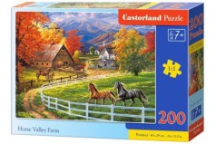 Пазлы  Castorland Ферма конной долины, 200 элементов