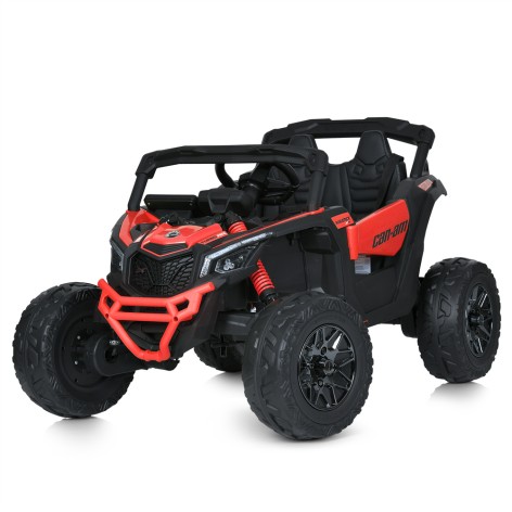 Машина Джип на акумуляторі M 5099EBLR-3(24V)(1шт) 2,4G(р/к),4мотори200W, 1акум24V7AH, EVA, шкіра, червоний