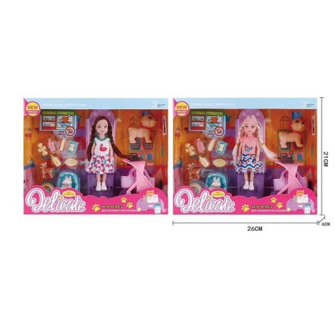 Лялька 2 види, в кор. 