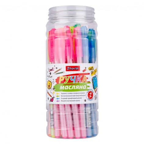 Ручка 1Вересня кульк/масл 