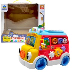 Музичний автобус, ОЗВУЧУВАННЯ УКРАЇНСЬКОЮ МОВОЮ, казки, пісні, вірші, шестерні, сортер, в коробці (БЛАКИТНА КРИША)