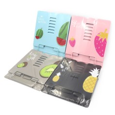 Подставка для книг метал. "Fruits"  20,8*18,8см,mix