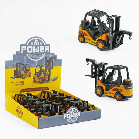 Спецтехника инерция, прорезиненные колеса, подвижные детали /16/160/10шт в кор.