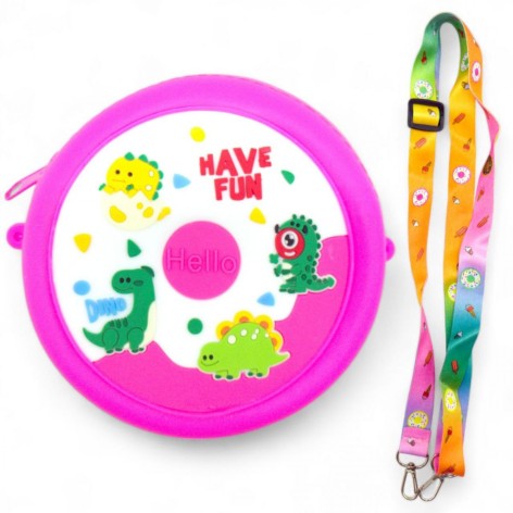 Детская сумочка бирюзовая малиновая