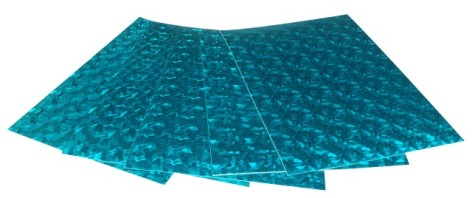 Кольорова ЕВА піна (Фоаміран) А4, 21х29, 7 см, 1,80 мм, 5 листів, світло блакитний
