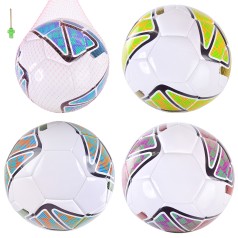 Мяч футбольный №5, EVA, 310 грамм, MIX 4 цвета, сетка + игла /30/