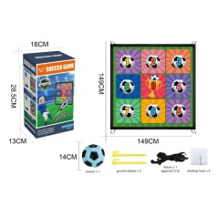 Футбольные ворота для тренировки точности 149х149см, крепление, мяч мягкий 13см, крючки MR1397