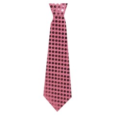 Праздничный галстук розовый