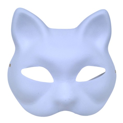 Маска для розмальовки з пап'є-маше Кішки 18 см