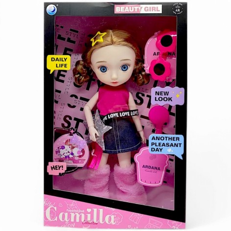 Лялька MIC "Camilla. Beauty Girl" 30 см з рухомими кінцівками та аксесуарами (A923H)