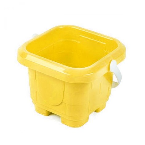 Пластиковое ведерко, желтое