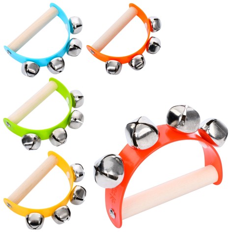 Дерев'яна іграшка Бубонець 9-6,5-2см, 5 кольорів, у п/е 9-12-2см 