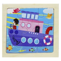 Деревянные пазлы с рамкой 