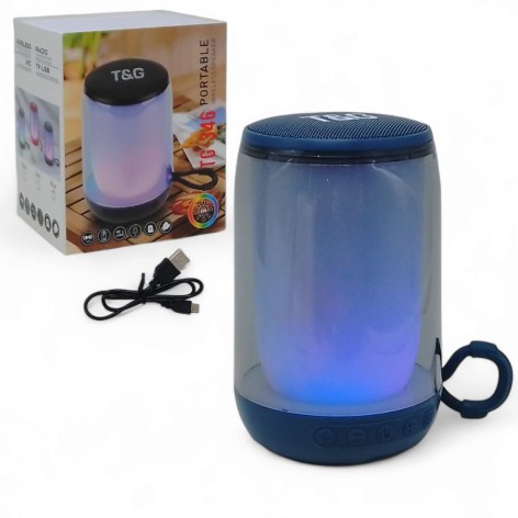 Bluetooth колонка TandG "C67908" з підсвічуванням та акумулятором 1200 мАг (C67908)