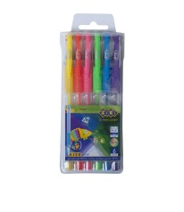 Набір з 6-ти гелевих ручок NEON, 6 кольорів