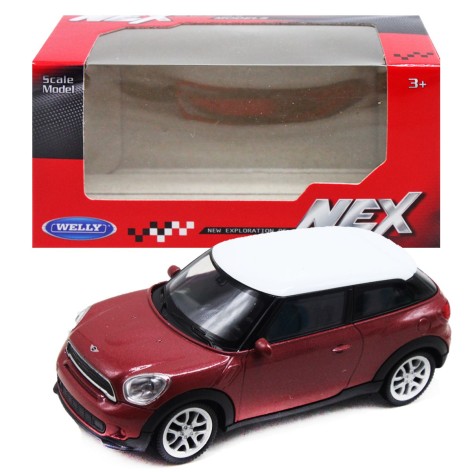 Машинка колекционная WELLY 1:43 MINI COOPER PACEMAN, красный