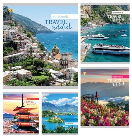 Тетрадь 60 арк.клітинка Тверда 41605 Пейзаж, 10 шт. в уп. /160/5к.