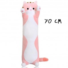Плюшевий кіт-обіймашка Батон, рожевий