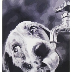 Картина по номерам 0565 ОРТ цв. Щенячья жажда 40*50