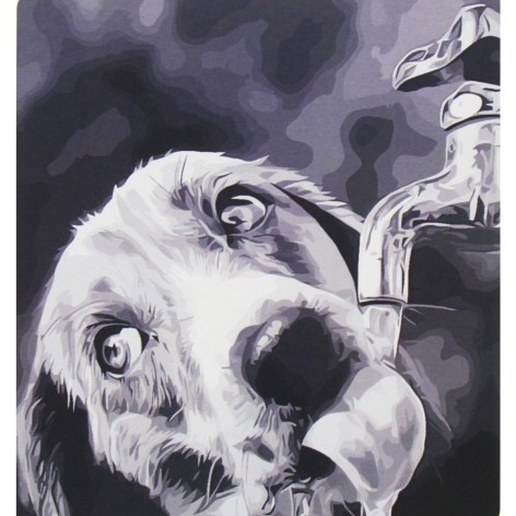 Картина по номерам 0565 ОРТ цв. Щенячья жажда 40*50