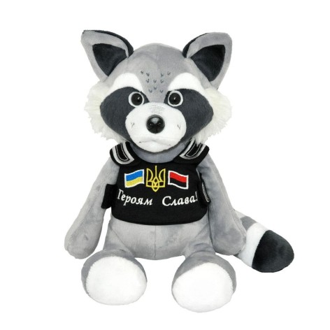 М`яка іграшка "Єнот - патріот" (40 см)