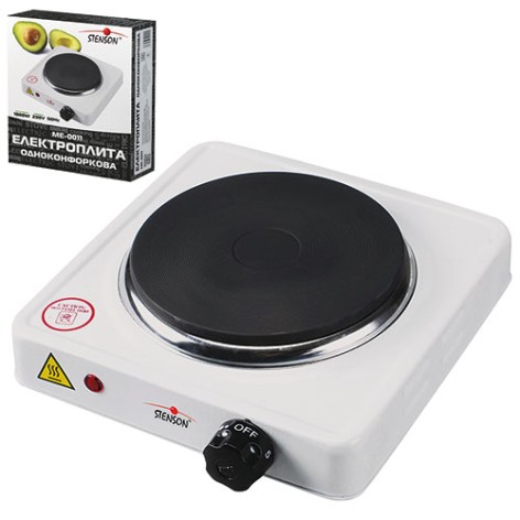 Плита електрична переносна 1000W d155мм 21*21*5см ME-0011S 